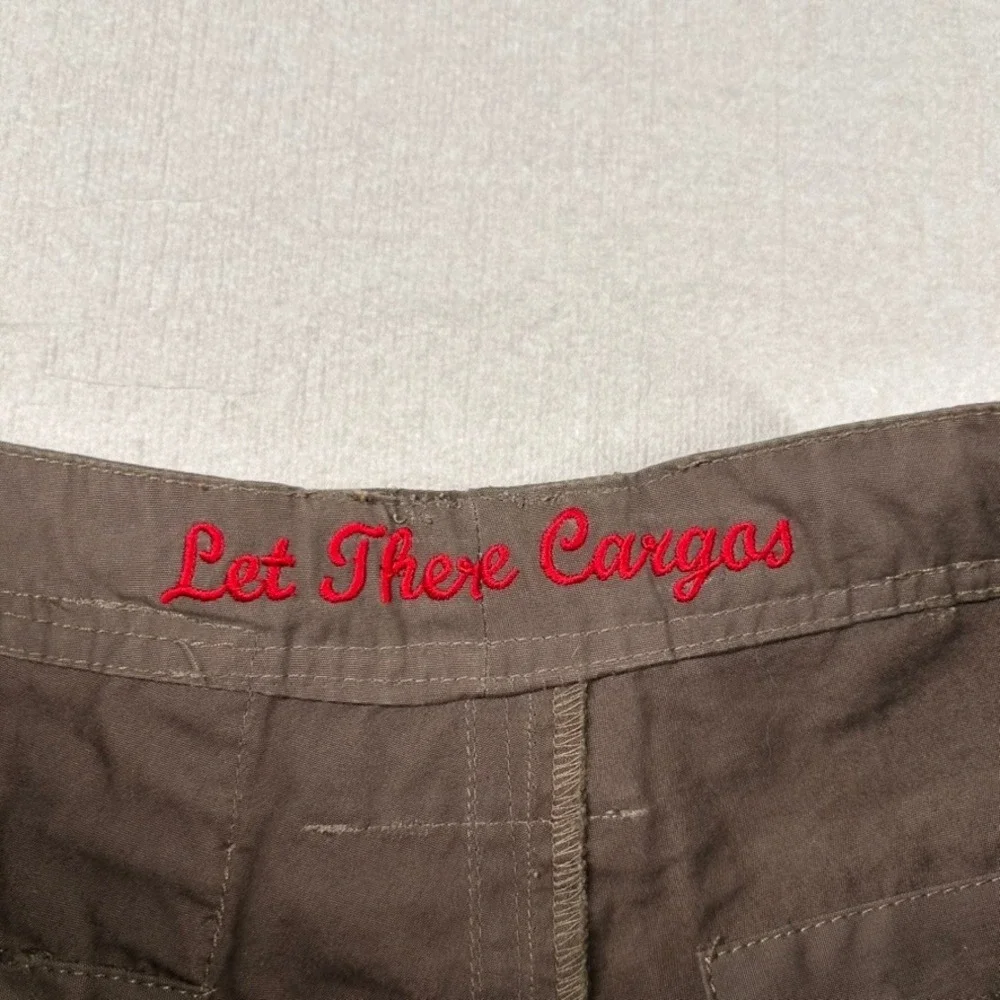Vtg Levis Sykes Cargo Pants Mens 32x27 Utility Embroidery Multi Pocket Work Y2K
